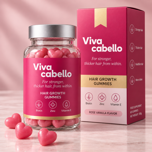 NUTRIGUMMIZ – Hair gummies dietary supplement with Biotin and Vitamins C, B5 and B6, for stronger, healthier hair.